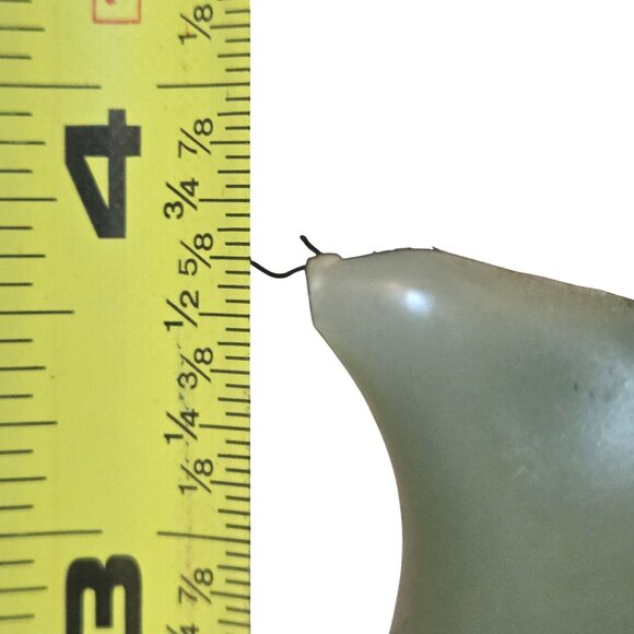 Vintage Dove Bird Candle Green Beaded Tail 1970s Wax Collectible - Picture 4 of 11